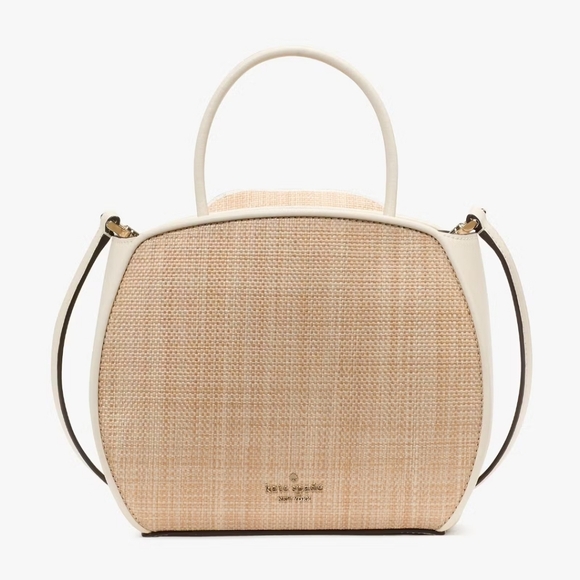 Kate Spade  Flora Rose Straw Crossbody, Natural - Picture 5 of 5